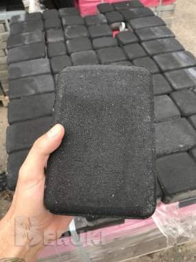 Тротуарная плитка старый город черная 0