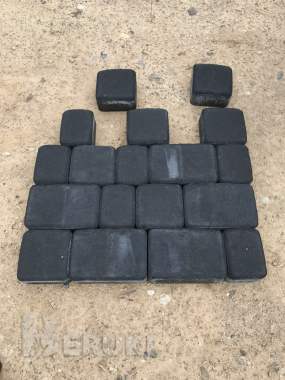 Тротуарная плитка старый город черная 1