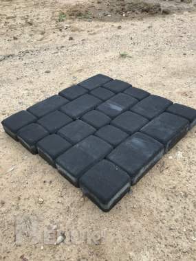 Тротуарная плитка старый город черная 2