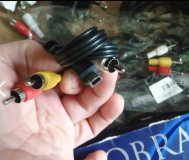 Кабель переходник av аудио видео тюльпаны мини usb