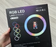Кольцеваяй лампа rgb led диаметр 26см