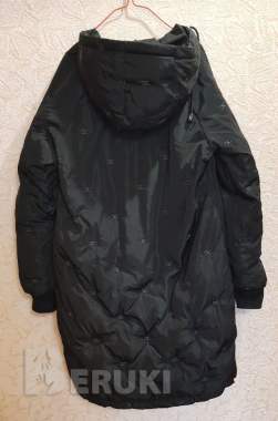Зимняя двухсторонняя дизайнерская пальто-парка с капюшоном и застежкой-молнией 2