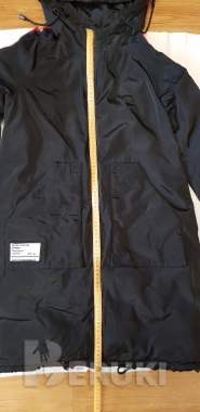 Зимняя двухсторонняя дизайнерская пальто-парка с капюшоном и застежкой-молнией 5