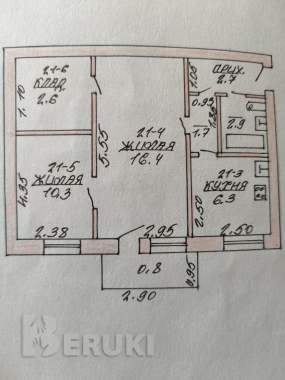Двухкомнатная квартира 1