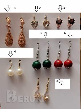 Серьги разные и браслеты 1