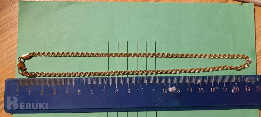 Цепочка-бижутерия, новая под золото, длина-40см 5