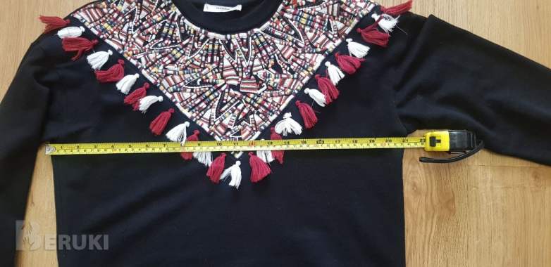 Свитшот / толстовка / джемпер mango с бахромой, размер s 4