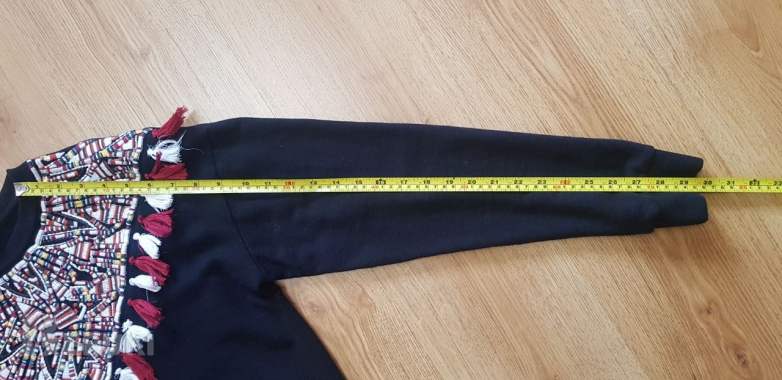 Свитшот / толстовка / джемпер mango с бахромой, размер s 5