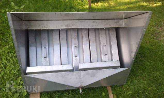 Жироуловители из нержавейки с поддонами и отводом жира 0