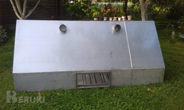 Жироуловители из нержавейки с поддонами и отводом жира 5