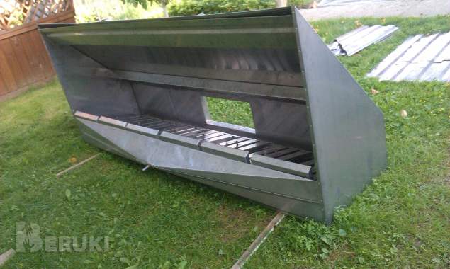 Жироуловители из нержавейки с поддонами и отводом жира 6