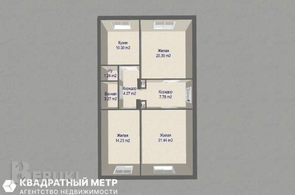 Продается большая 3-комнатная квартира в гп мачулищи 13