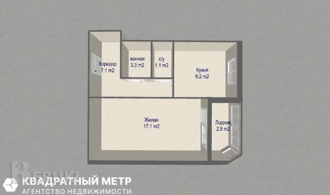 Продажа 1- комнатной квартиры в микрорайоне «каменная горка» по ул. Каменногорск 20