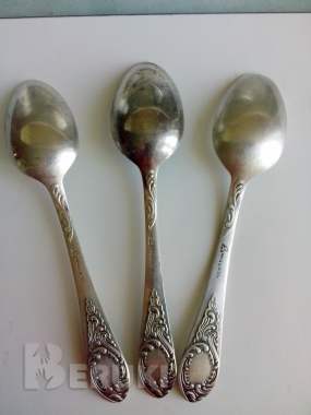 Ложки чайные мельхиоровые мнц 1
