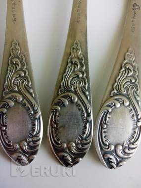 Ложки чайные мельхиоровые мнц 4