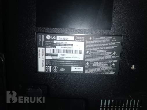 Телевизор со smart tv lg 32« ln570v 32» 1920x1080 100hz 5