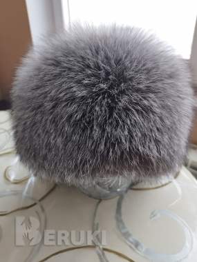 Шапка женская мех чернобурки, р-р 56-58, состояние новой 0