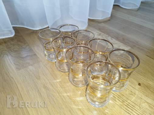 Красивые стопочки ссср из тончайшего стекла, 8 шт. 0