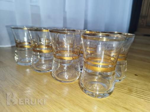 Красивые стопочки ссср из тончайшего стекла, 8 шт. 1