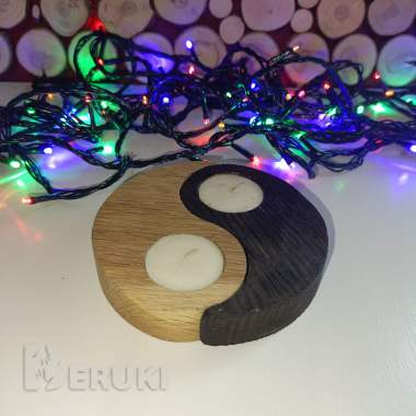 Подсвечники из дуба 2