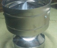 Дефлектор служит для увеличения тяги, предотвращает попадания осадков