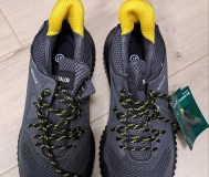 Кроссовки серые для электриков с железными носами, р. 47, новые из литвы