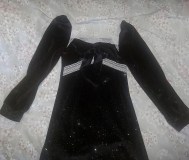 Платье бархатное