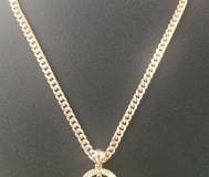 Бижутерия под золото: цепь 60 см с подвеской весы