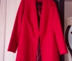 Шикарный пиджак красного, алого цвета. 52 размер.