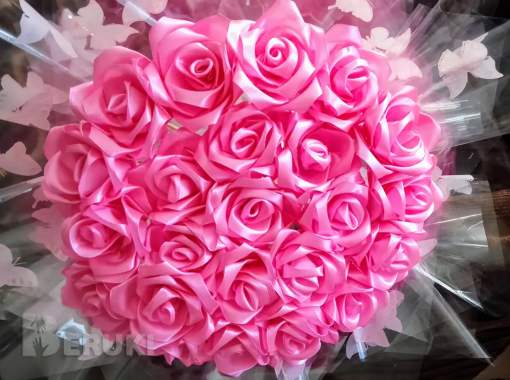 Букеты из ленты 2