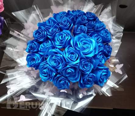 Букеты из ленты 3