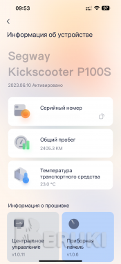 Электросамокат segway p100s 1