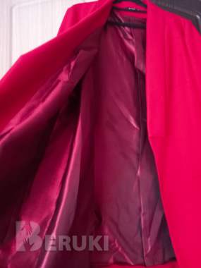 Шикарный пиджак красного, алого цвета. 52 размер. 2