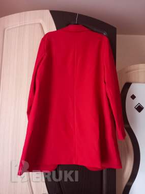 Шикарный пиджак красного, алого цвета. 52 размер. 3