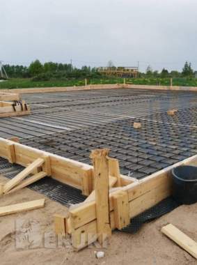 Фундамент армопояс отмостка 1