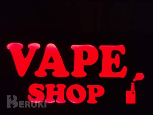 Вэйп шоп светодиодная рекламная вывеска 2