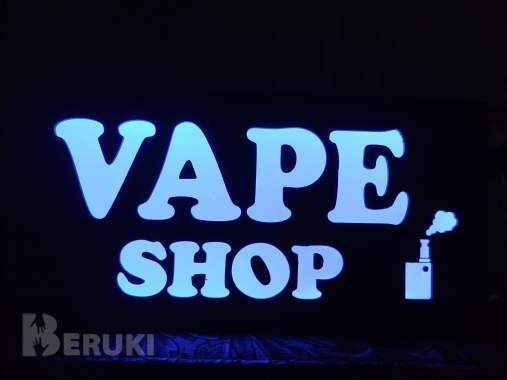 Вэйп шоп светодиодная рекламная вывеска 4