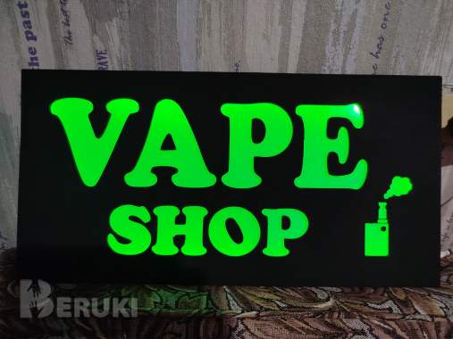 Вэйп шоп светодиодная рекламная вывеска 6