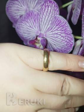 Кольцо золотое обручальное 0