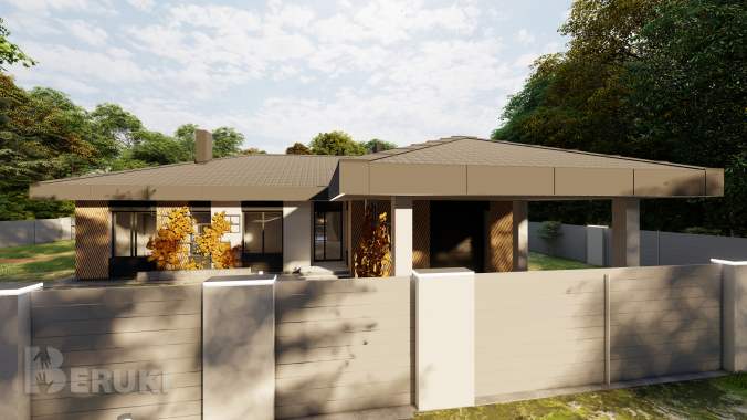 Проект дома с 4 спальнями и гаражом, архитектор 0