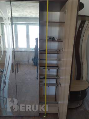 Зеркальный шкаф-система (2350х590х2120 мм): поместится абсолютно всё 8