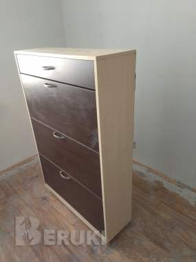 Компактная и высокая обувница с выдвижным ящиком 1