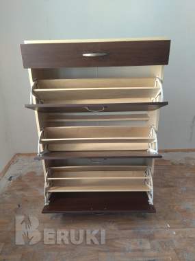 Компактная и высокая обувница с выдвижным ящиком 4