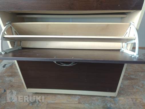 Компактная и высокая обувница с выдвижным ящиком 6