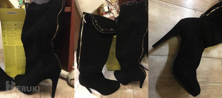 ⚛️ сапоги/ботфорты medea женские обувъ чёрные крутые 39 размер