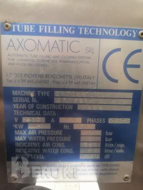Продаем б/у машину для наполнения туб axomatic optima 700. 2