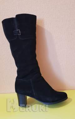 Сапоги зимние женские на каблуке, натуральная кожа, шерстяной мех, размер 38 2