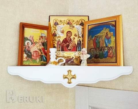 Полка для икон угловая сд 1