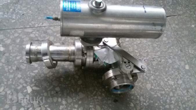 Б/у краны молочные, пневма клапан sudmo. 1