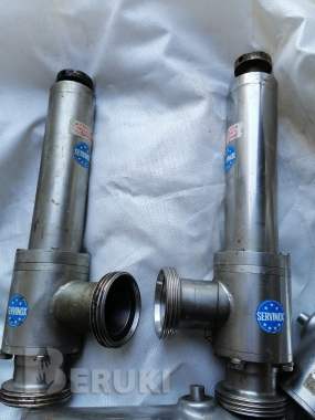 Б/у краны молочные, пневма клапан sudmo. 4